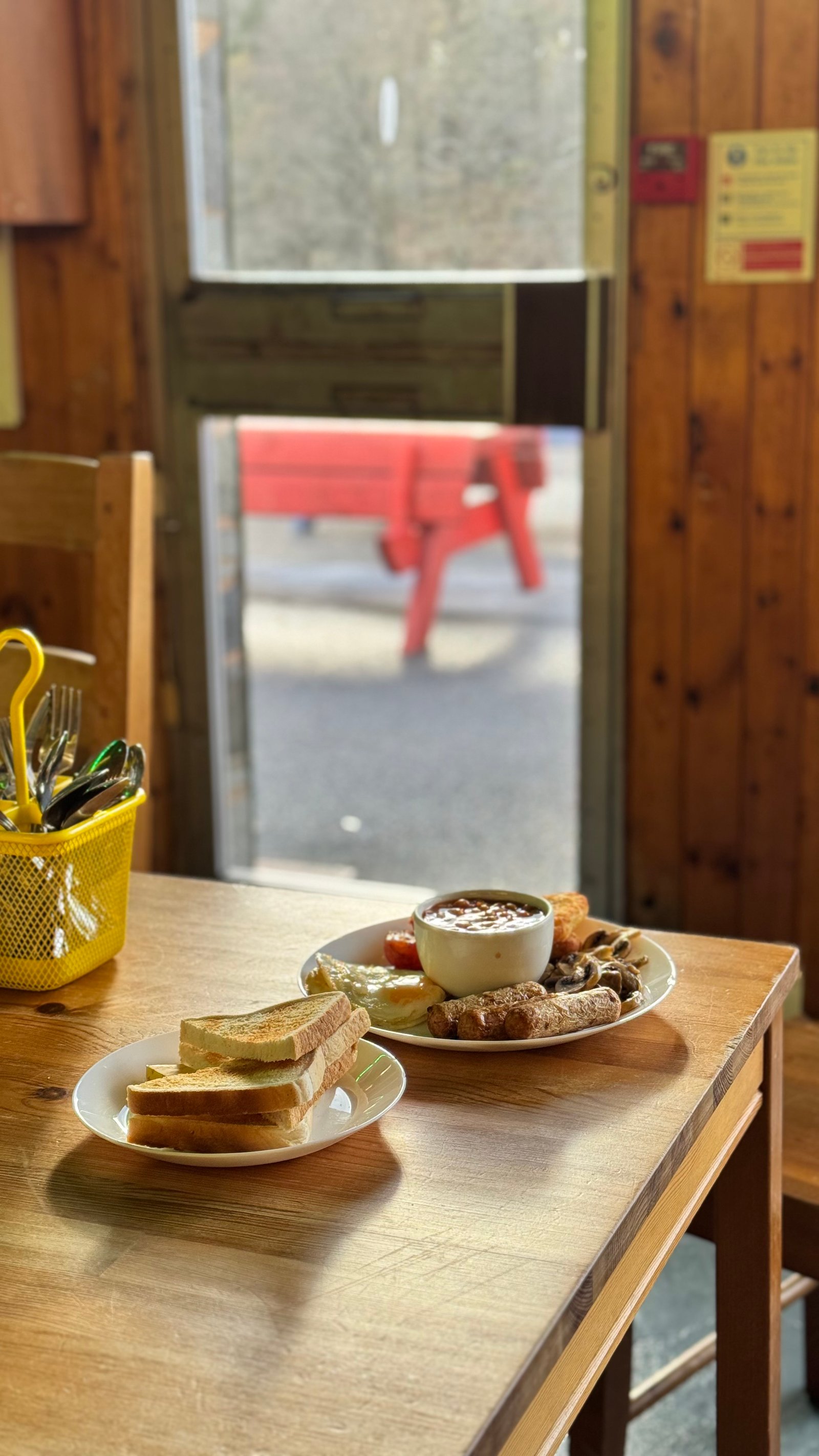 Large veggie breakfast at Caffi Siabod