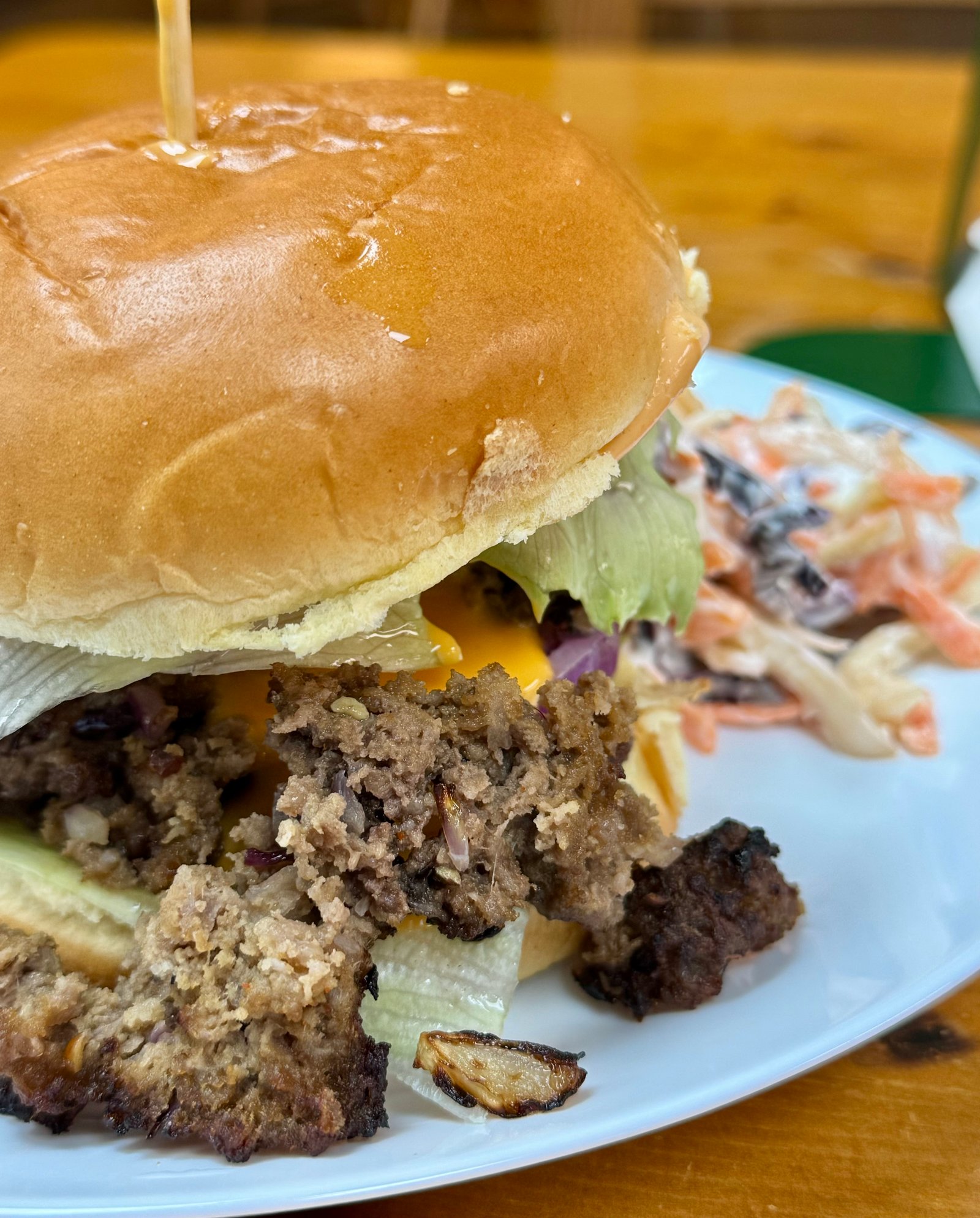 Smashy burger and fries